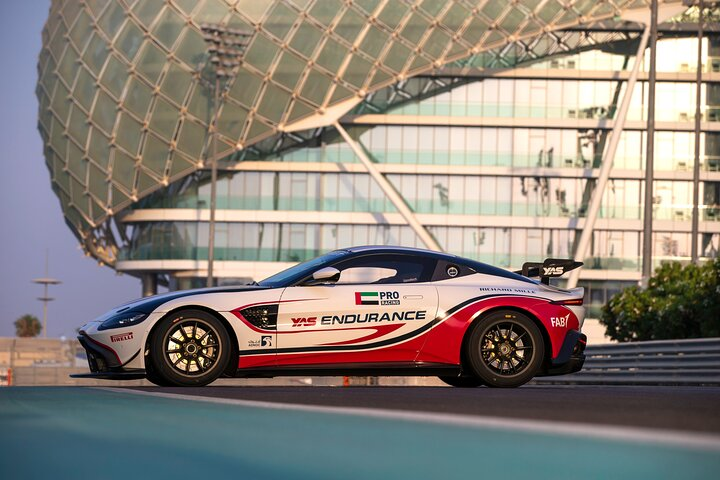 Feel the adrenaline rush as you soar around the Yas Marina Circuit in the Aston Martin GT4 experiencing unparalleled speed and precision in a truly unique racing environment.